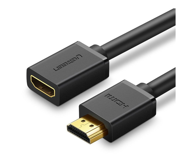 UGREEN Kabel HDMI męski do HDMI żeński HD107 FullHD 3D 2m czarny - 1488987 - zdjęcie